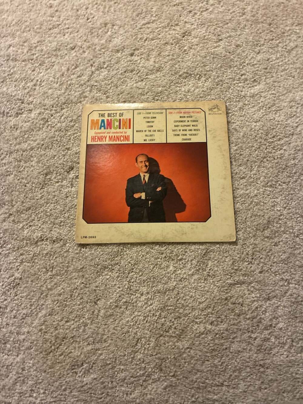 Henry Mancini The Best Of Mancini Vinyl LP Record LPM-2693